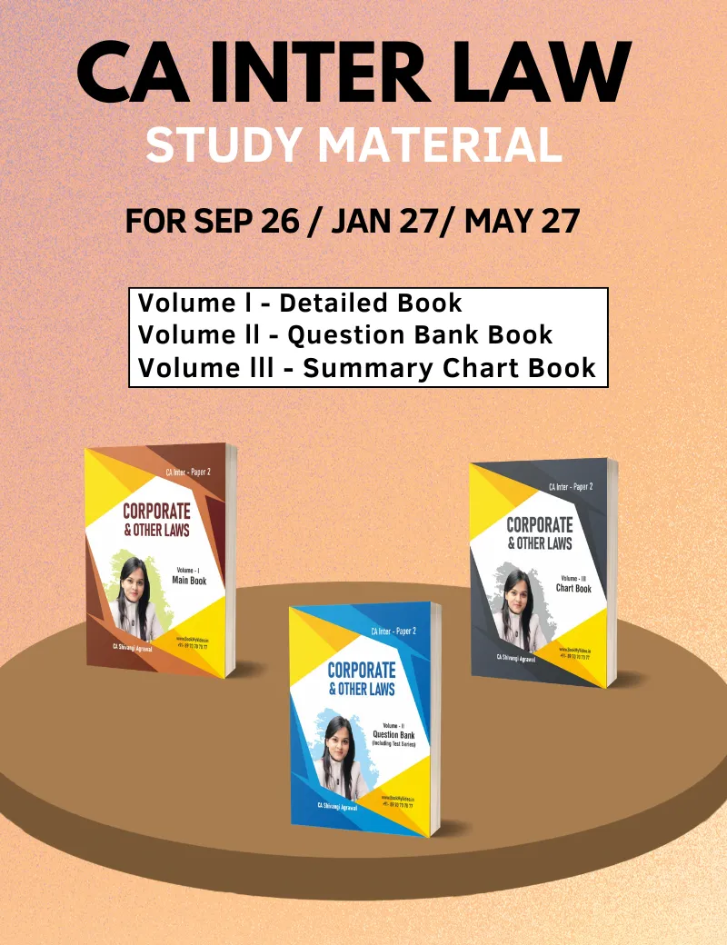 CA Inter Law Books by CA Shivangi Agrawal book cover