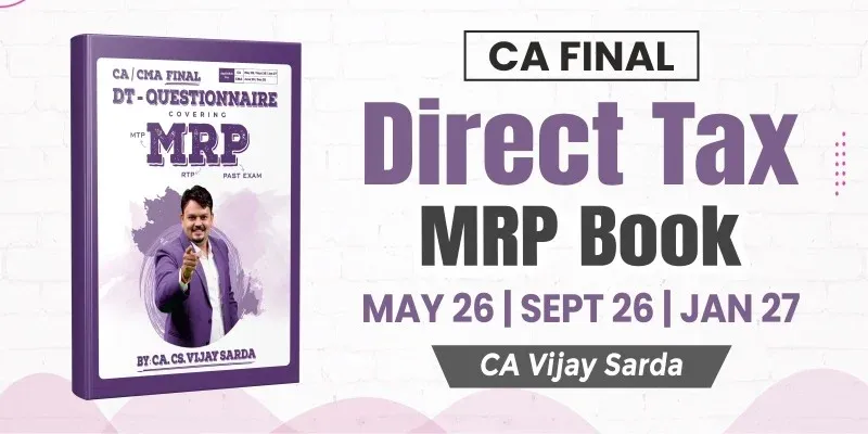 CA Final Direct Tax MRP Question Book by CA Vijay Sarda
