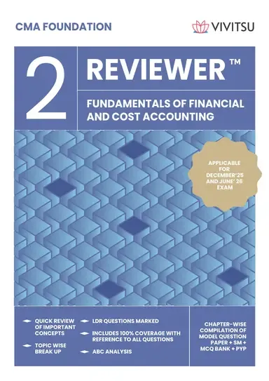 CMA Foundation Reviewer - Fundamentals of Financial and Cost Accounting book cover