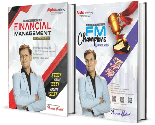 CA / CMA Inter FM Practice Books + FM Champions Revision Book book cover