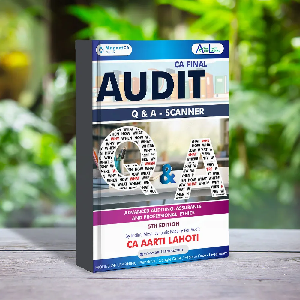 CA Final Audit ⁠Q & A Scanner by CA Aarti Lahoti book cover