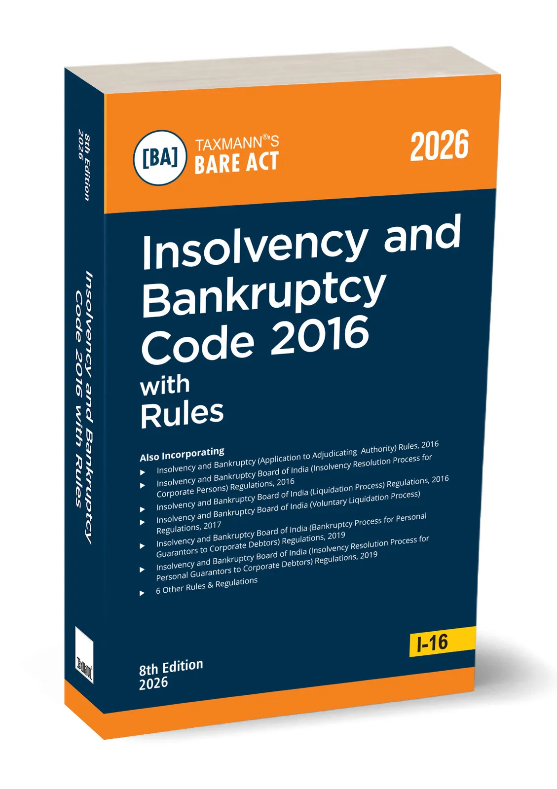 Insolvency and Bankruptcy Code 2016 with Rules – POCKET Bare Act