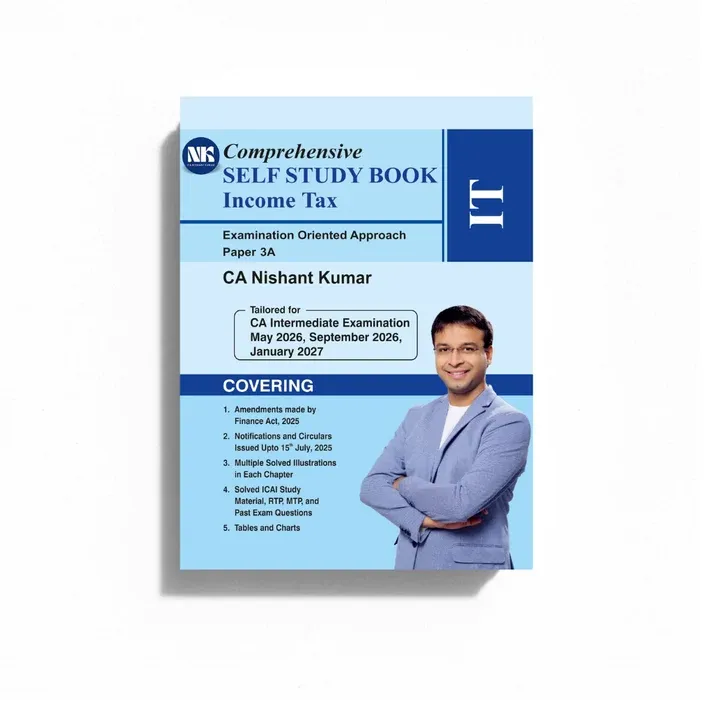 CA Inter Paper - 3A Income Tax Scanner book cover