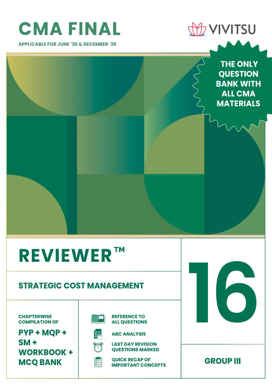 CMA Final Reviewer - Strategic Cost Management