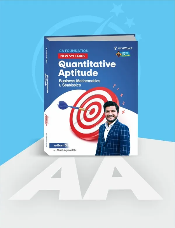 CA Foundation Quantitative Aptitude Handwritten Notes for Sep 26 Onwards Exams book cover