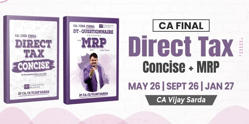 CMA Final DT Concise & MRP Combo Books by CA Vijay Sarda