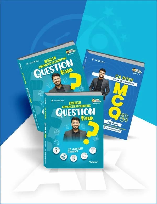 CA Inter Advanced Accounting Question Bank & MCQ Book By CA Aakash Kandoi