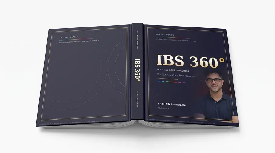 The Concept Book - CA Final Paper 6 | IBS 360°