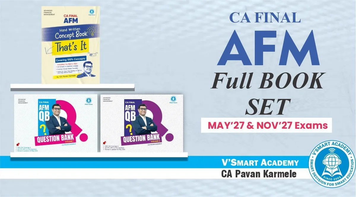 CA Final AFM | Concept & Question Bank | CA Pavan Karmele book cover