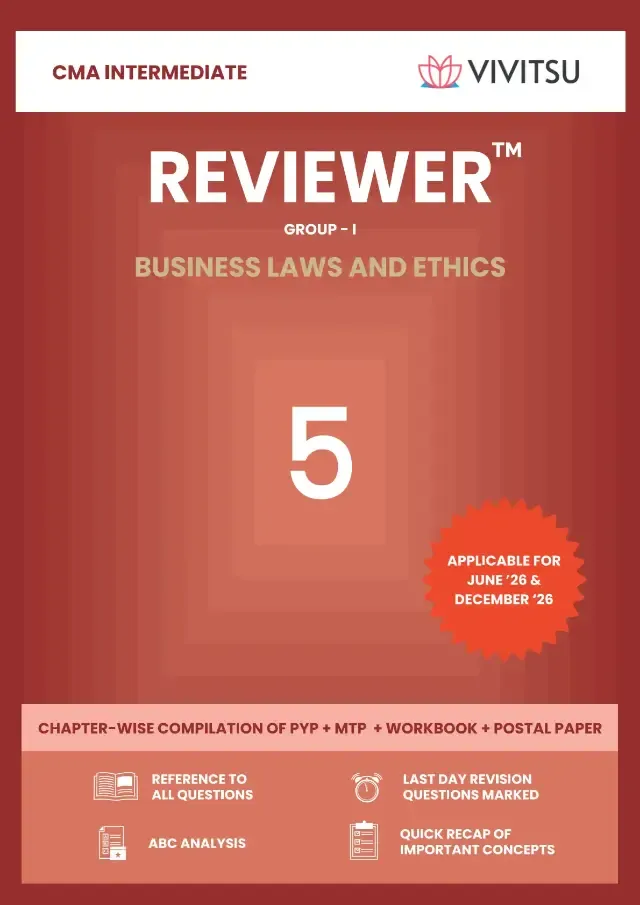 CMA Intermediate Reviewer - Business Laws and Ethics book cover