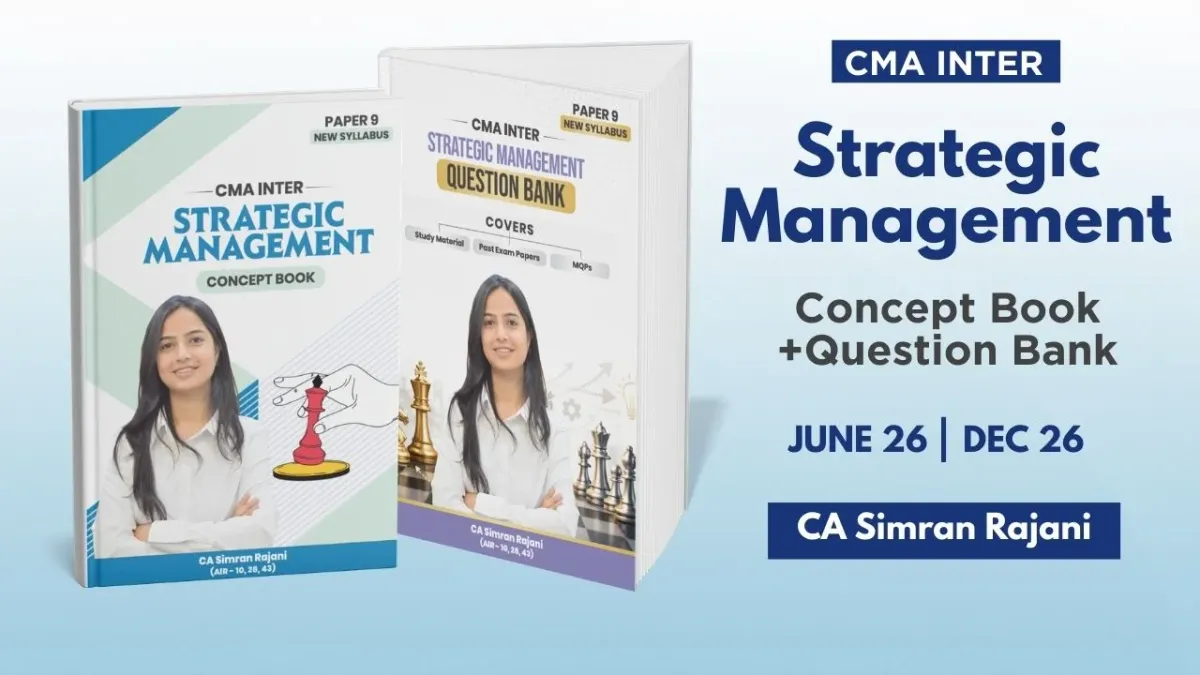 CMA Inter SM Books Set by CA Simran Rajani