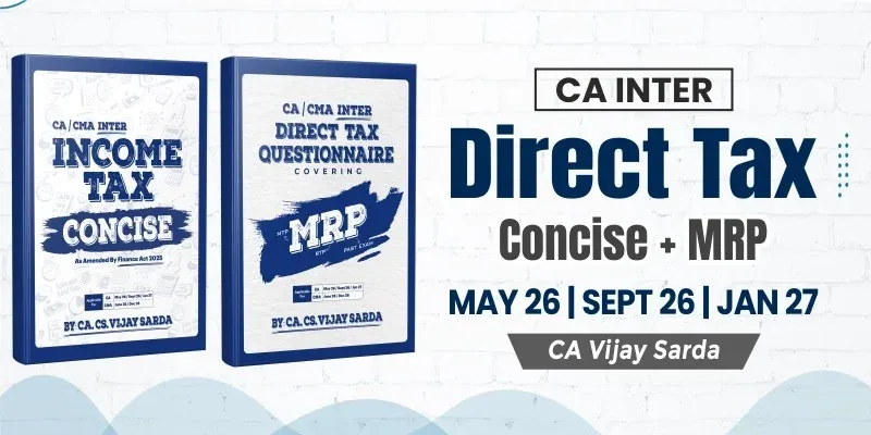 CA Inter DT Concise & MRP Combo Book by CA Vijay Sarda