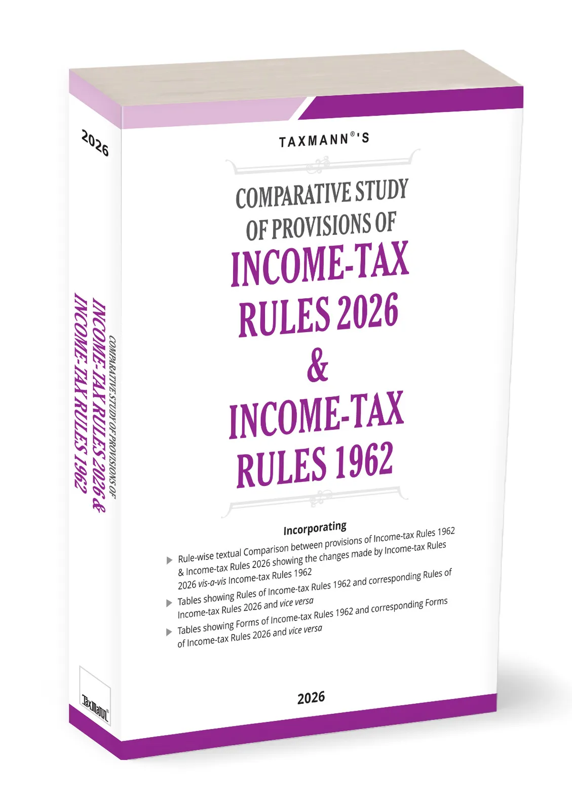 Comparative Study of Provisions of Income-Tax Rules 2026 & Income-Tax Rules 1962 book cover