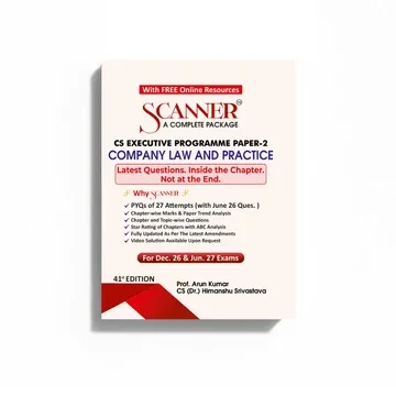 CS Executive Paper 2 Company Law and Practice Scanner