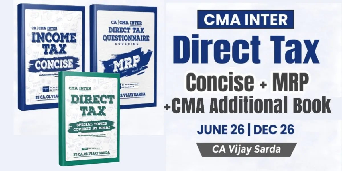 CMA Inter DT Concise & MRP Combo Books by CA Vijay Sarda