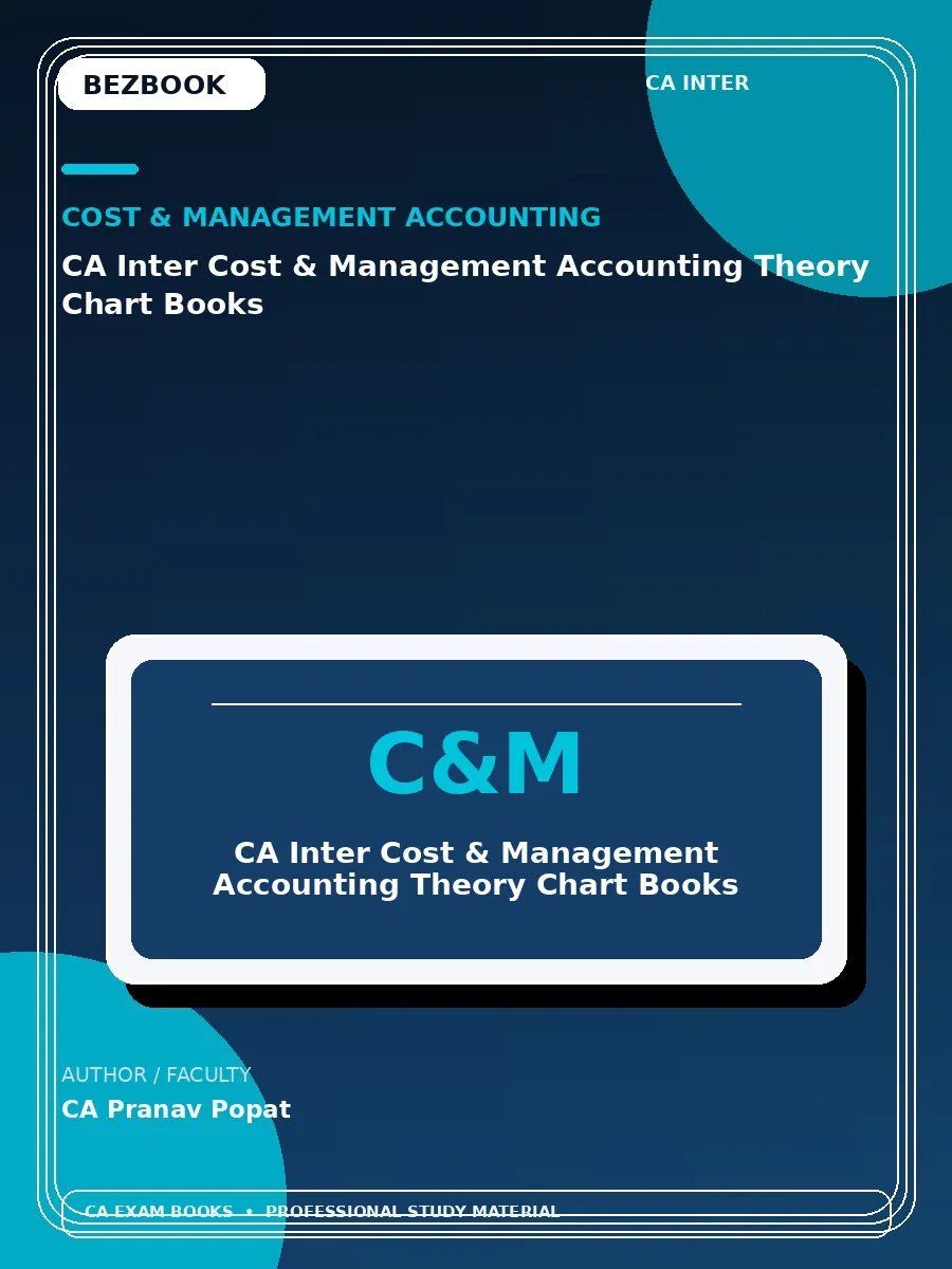 CA Inter Cost and Management Accounting Theory Chart Books – CA Pranav Popat