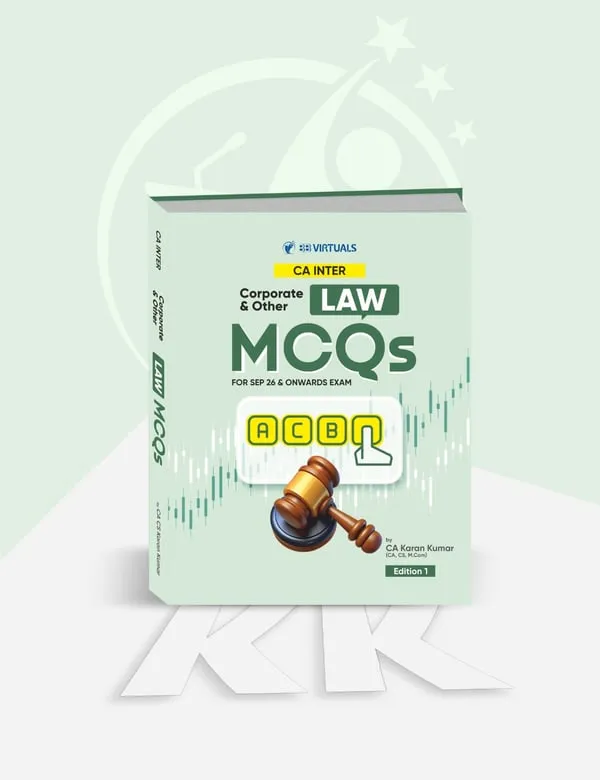 CA Inter Corporate & Other Laws MCQ Book book cover
