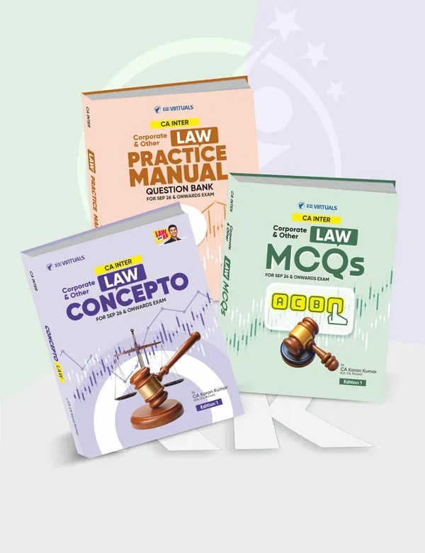 CA Inter Corporate & Other Laws Question Bank & Concept Book With MCQ book cover