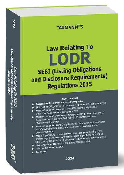 Law Relating to LODR | SEBI (Listing Obligations and Disclosure Requirements) Regulations 2015 book cover
