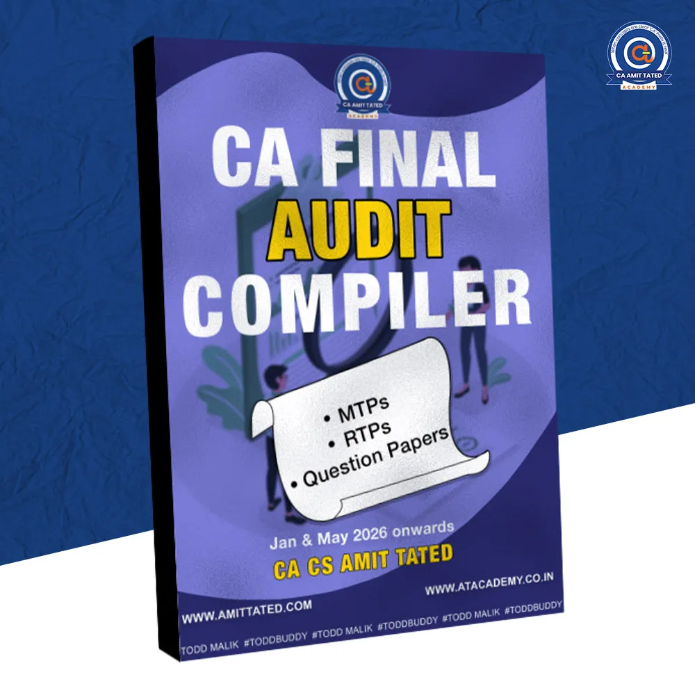 CA Final Audit Compiler Jan & May 2026 onwards by CA CS Amit Tated book cover