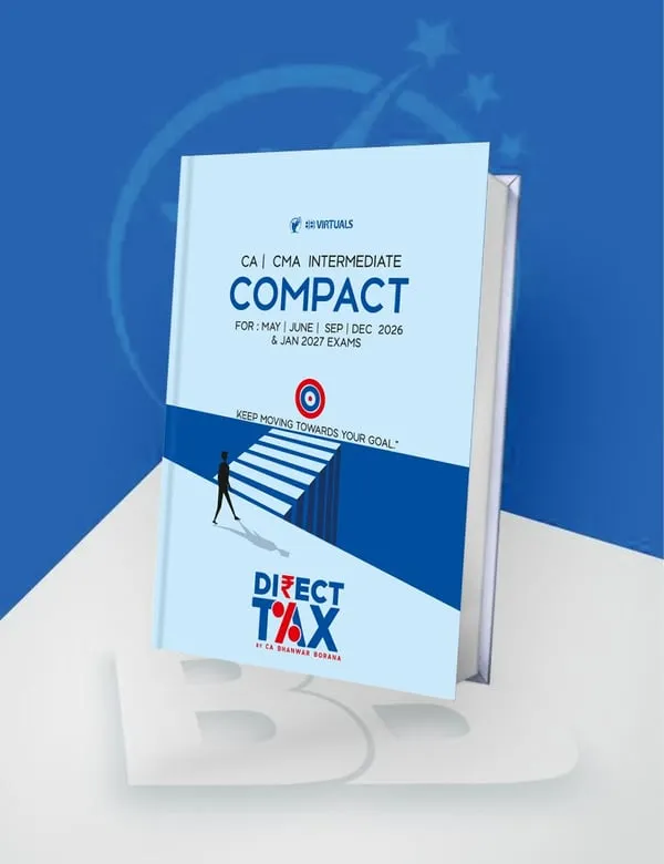 CA/CMA Inter Compact A Handwritten Book Direct Tax By CA Bhanwar Borana book cover