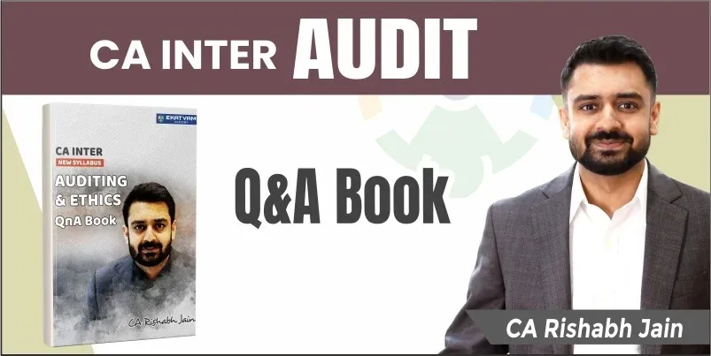 CA Inter Audit New Questionnaire Book by CA Rishabh Jain book cover