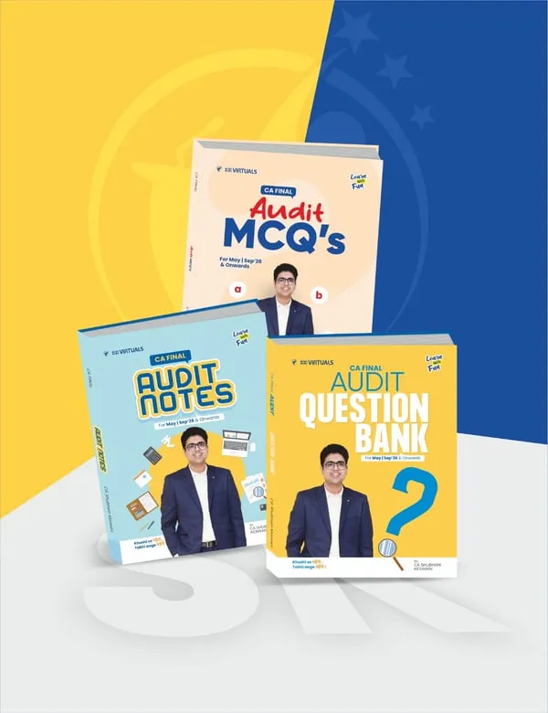 CA Final Combo Audit Notes and Question Bank With MCQ (New Scheme) By CA Shubham Keswani Applicable For Nov 26 Exams book cover