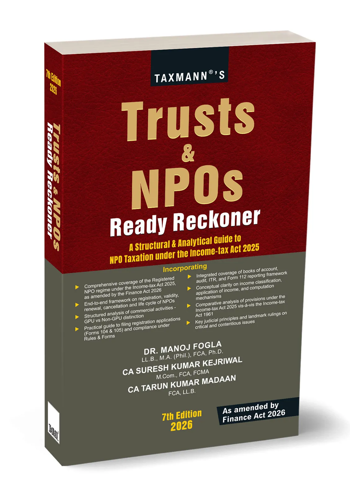 Trusts & NPOs Ready Reckoner – A Structural & Analytical Guide to NPO Taxation under the Income-tax Act 2025