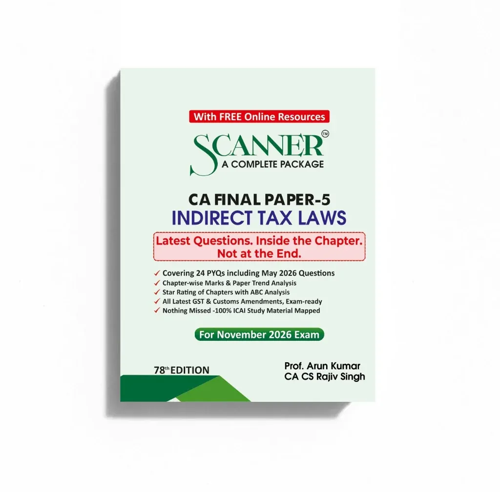 CA Final Paper 5 Indirect Tax Laws Scanner