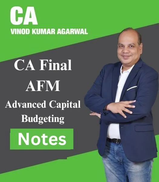 CA FINAL Advanced Capital Budgeting Notes book cover