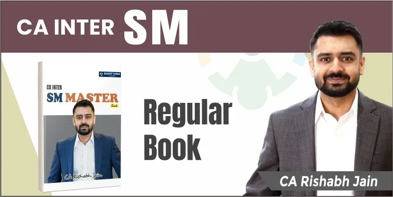 CA Inter SM Master Book Only by CA Rishabh Jain
