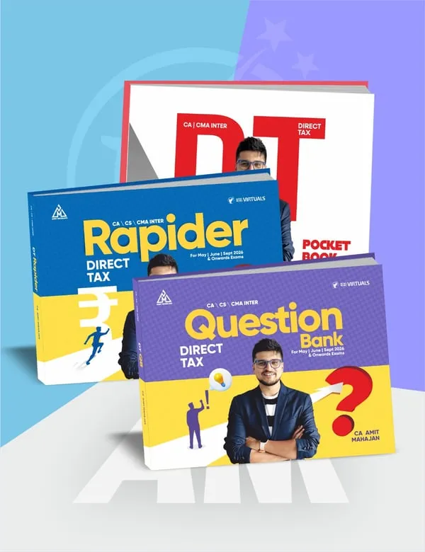 CA/CMA/CS - Inter/Exec DT Exam Kit For Sep 26 By CA Amit Mahajan book cover