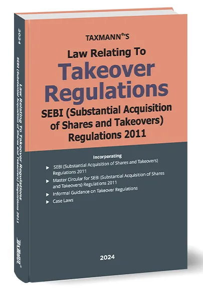 Law Relating to Takeover Regulations | SEBI (Substantial Acquisition of Shares and Takeovers) Regulations 2011 book cover
