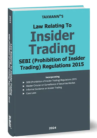 Law Relating to Insider Trading | SEBI (Prohibition of Insider Trading) Regulations 2015 book cover