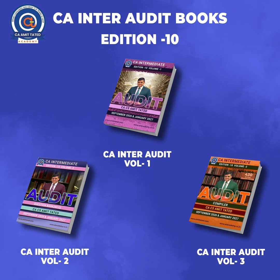 CA Inter Audit Combo Books (Edition 10) by CA CS Amit Tated book cover
