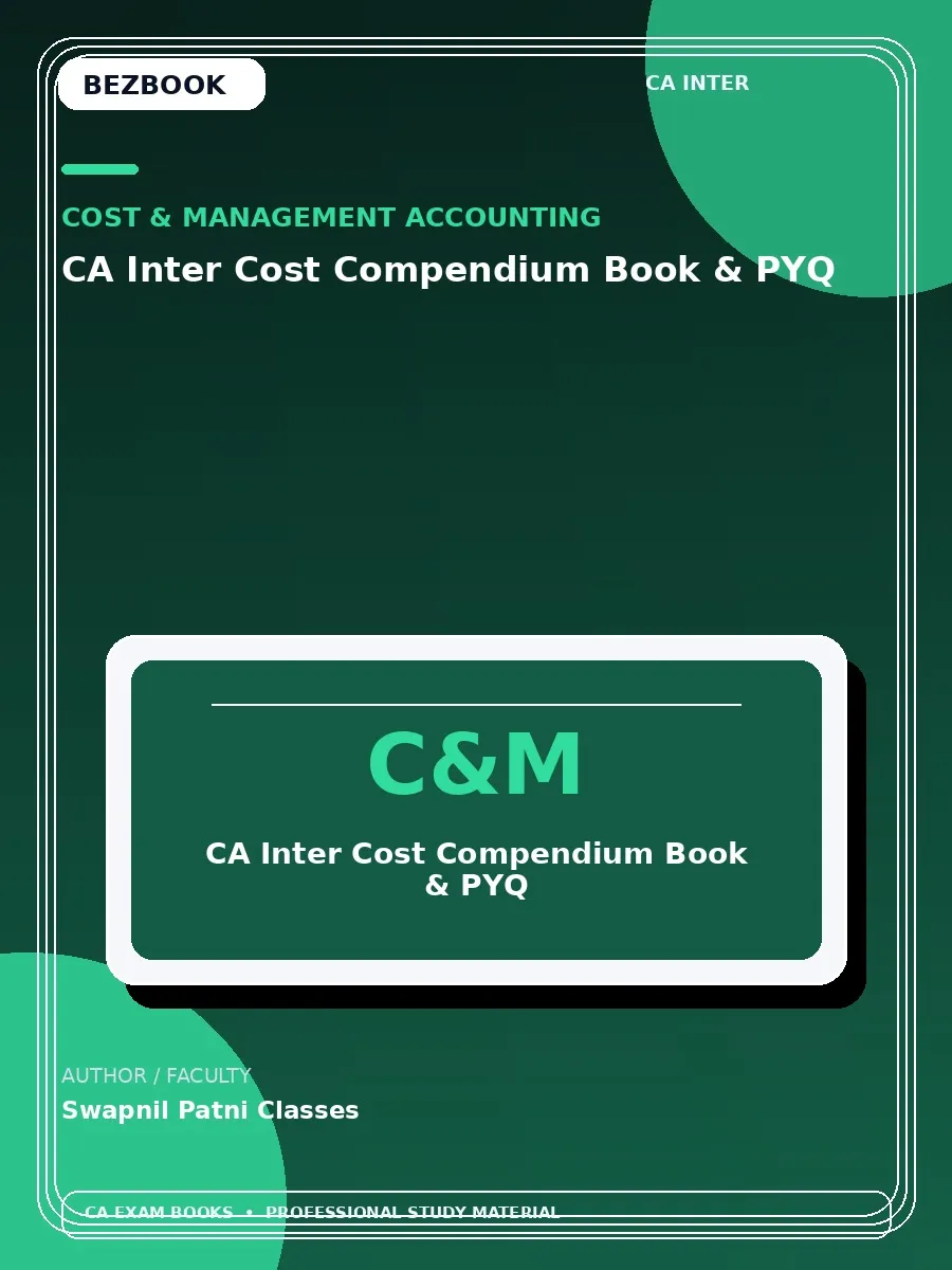 CA Inter Cost Compendium Book and PYQ – CA Pranav Popat book cover