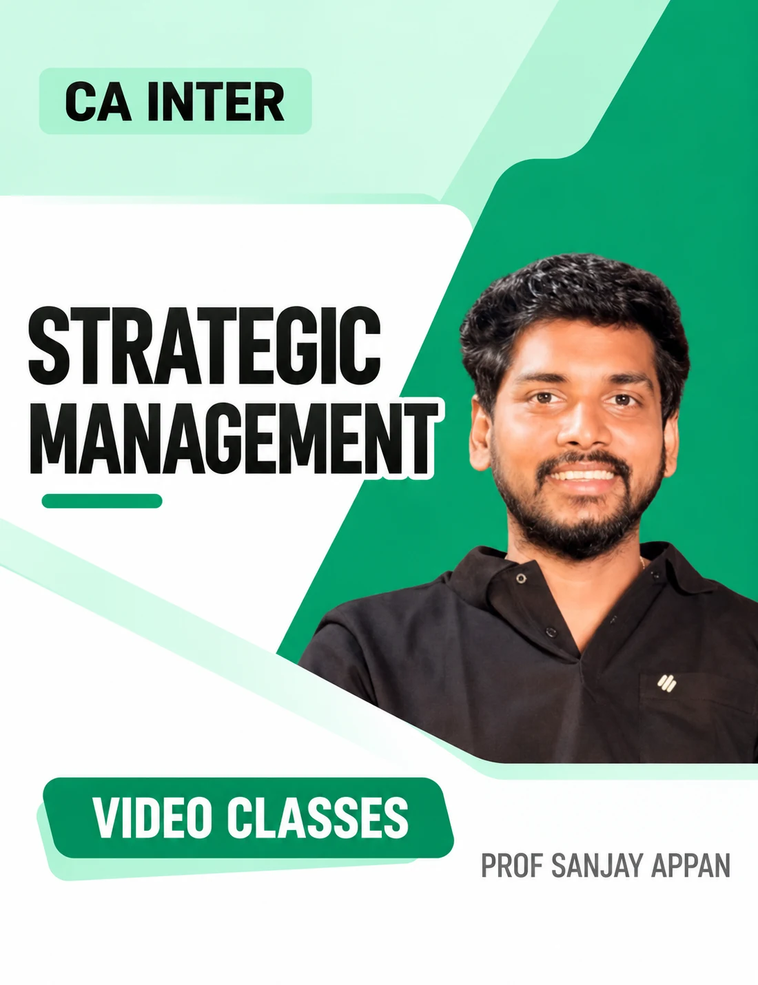 CA Inter Strategic Management Video Classes by Prof Sanjay Appan video class cover