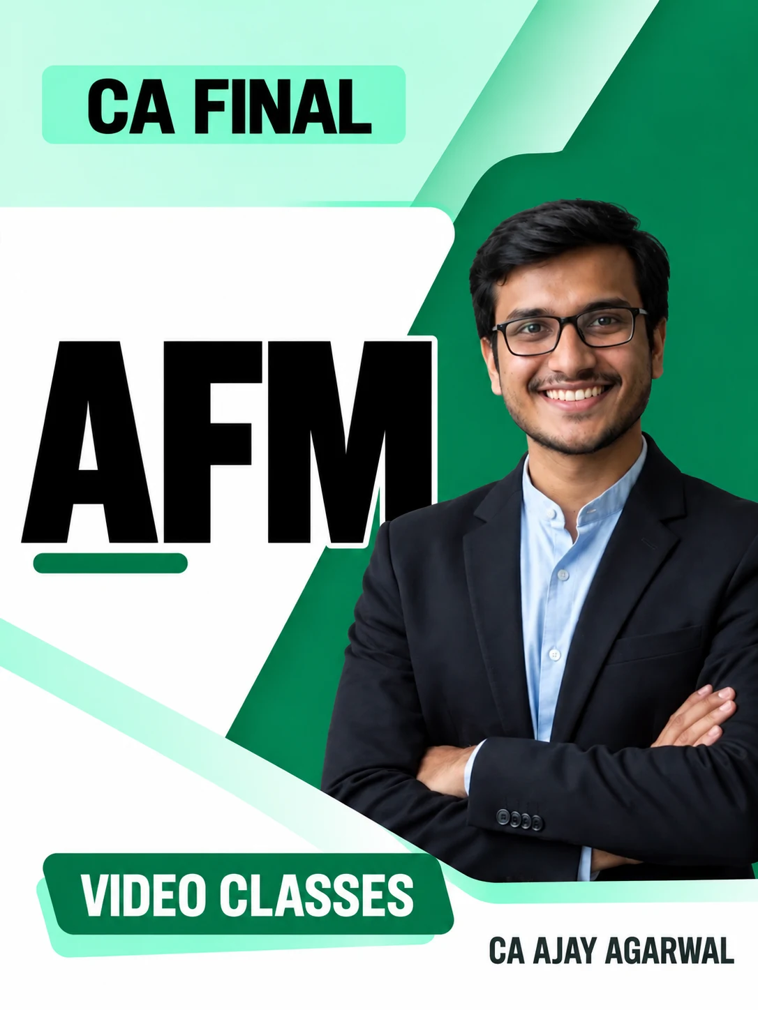 CA Final AFM Video Classes by CA Ajay Agarwal video class cover