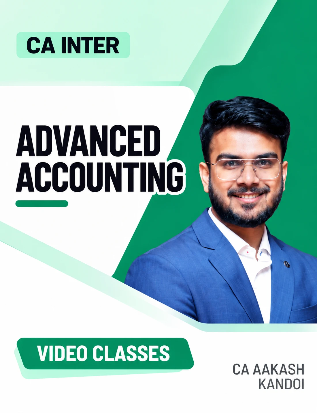 CA Inter Advanced Accounts Video Classes by CA Aakash Kandoi video class cover