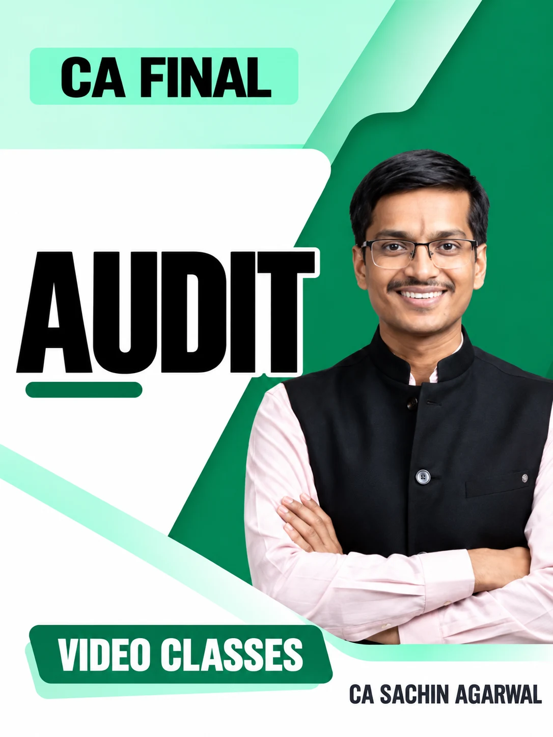 CA Final Audit Video Classes by CA Sachin Agarwal video class cover
