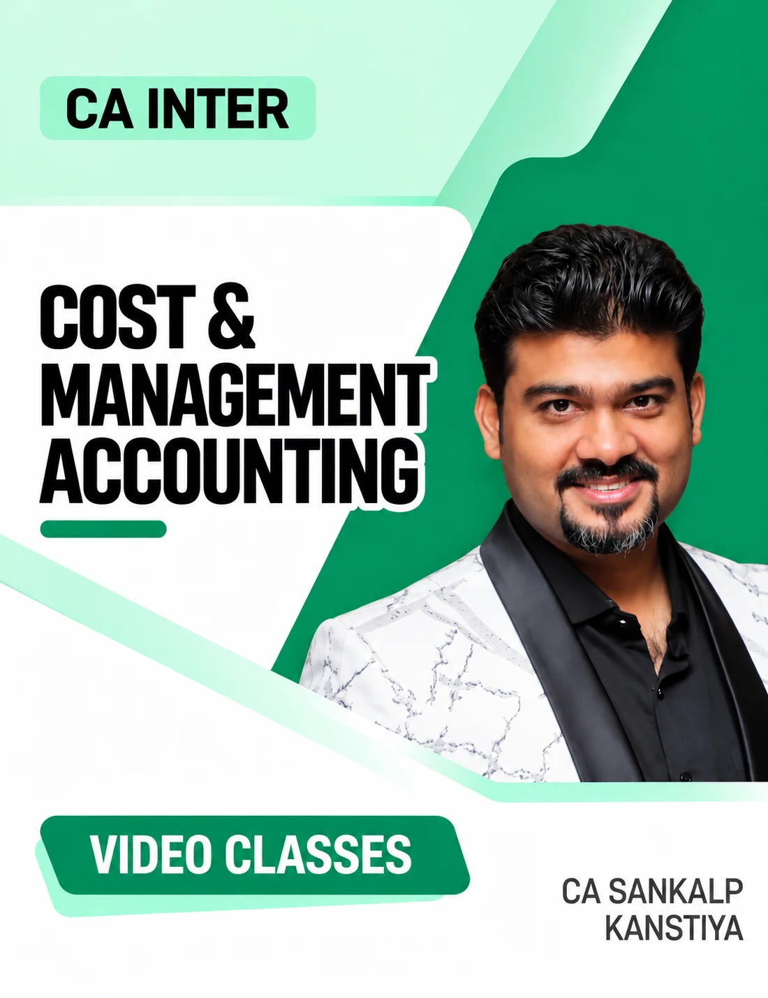 CA Inter Cost And Management Accounting Video Classes by CA Sankalp Kanstiya video class cover