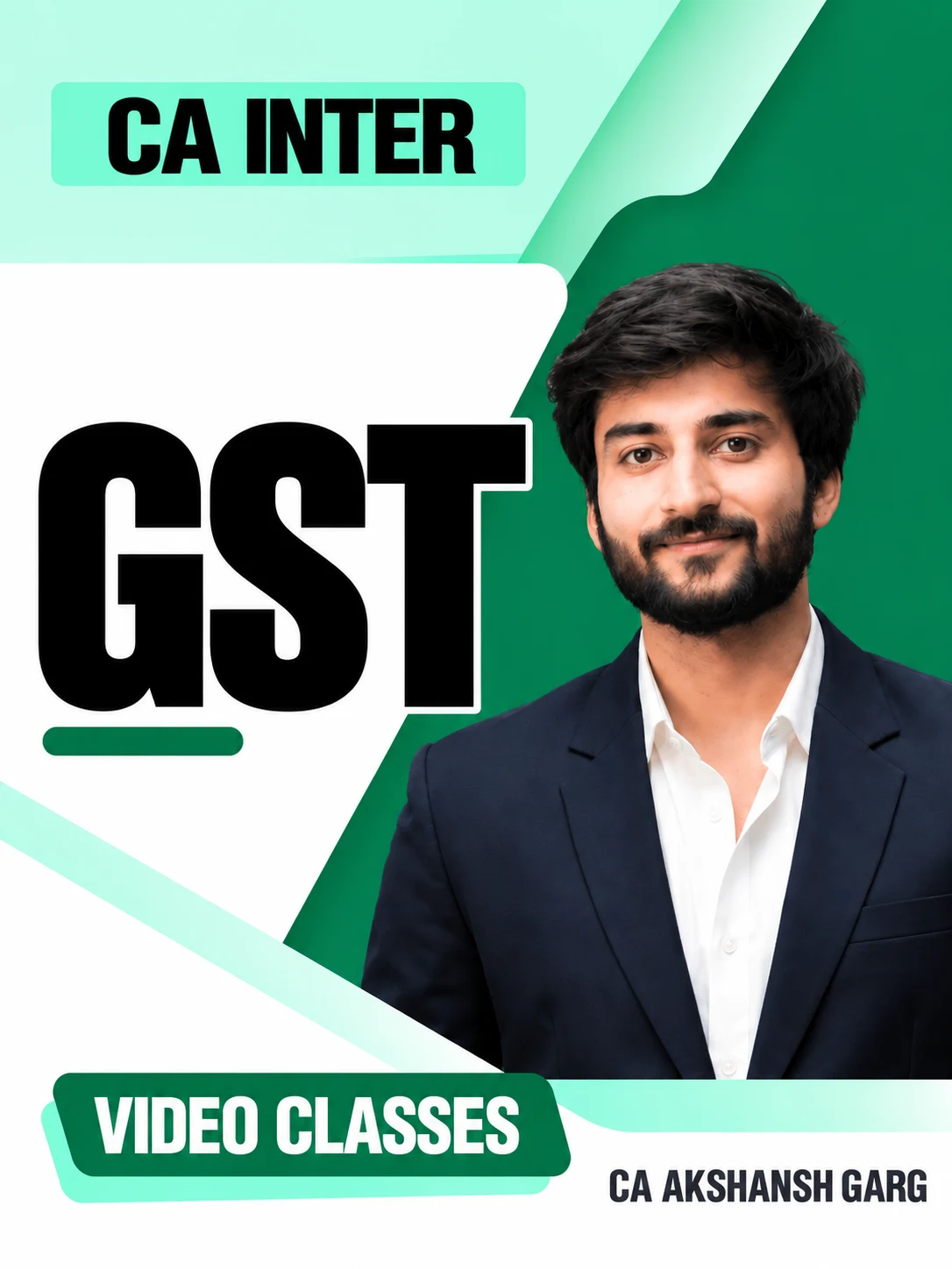 CA Inter GST Video Classes by CA Akshansh Garg video class cover