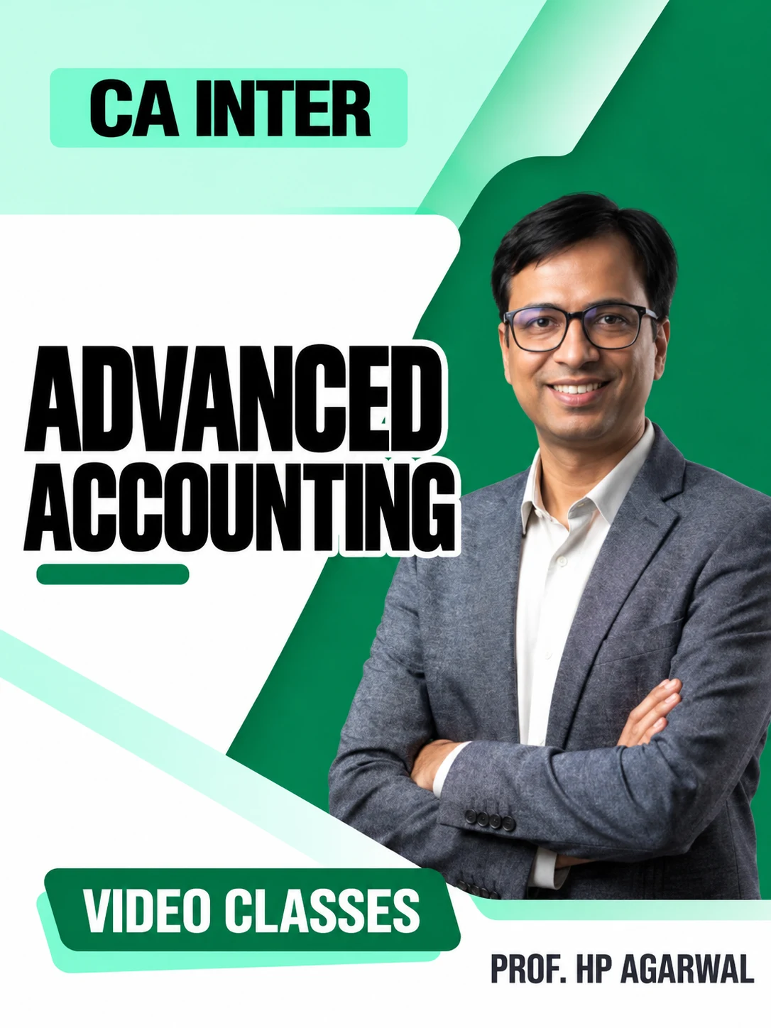 CA Inter Advanced Accounts Video Classes by Prof. HP Agarwal video class cover