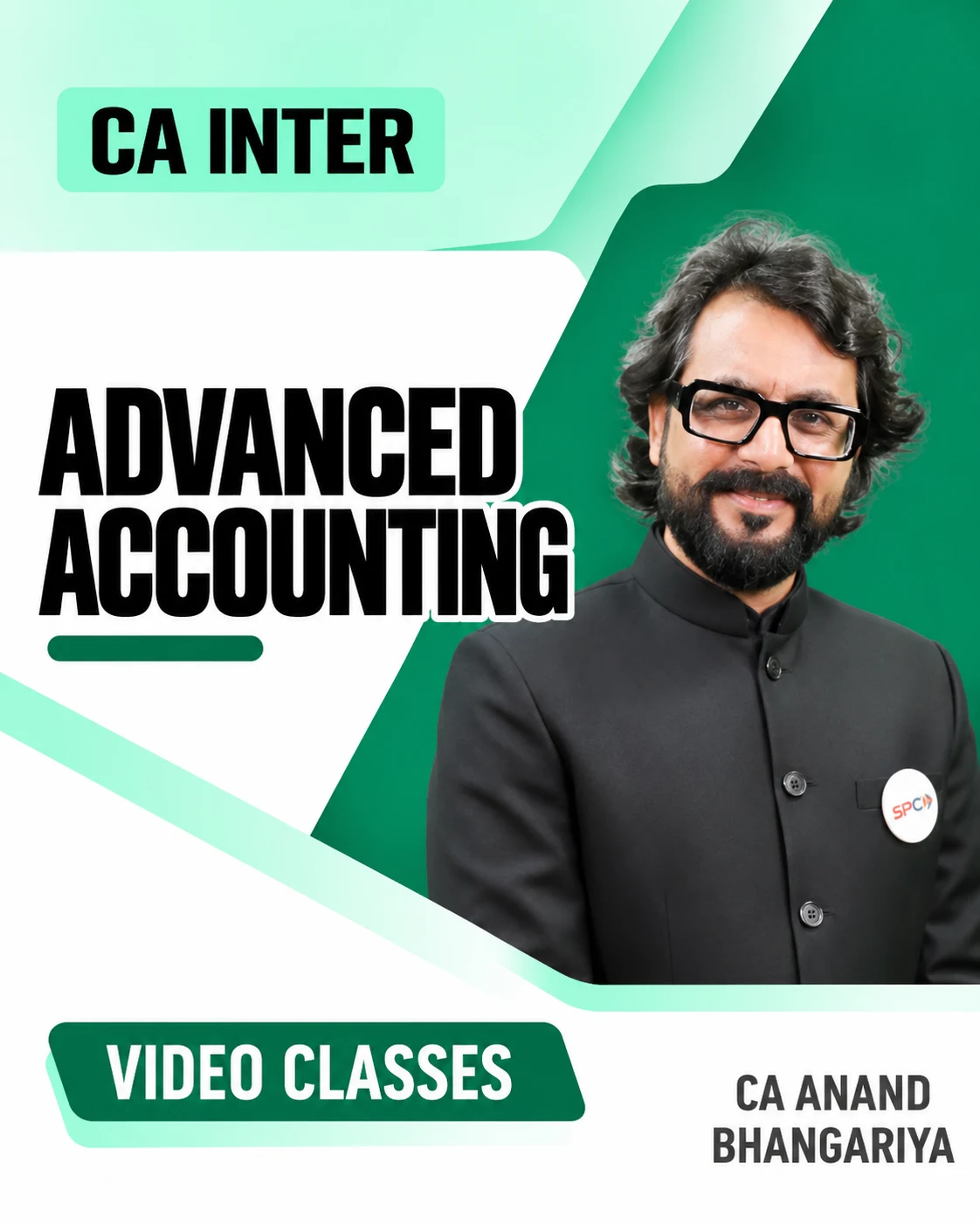 CA Inter Advanced Accounts Video Classes by CA Anand Bhangariya video class cover